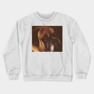 The boxer asking. Crewneck Sweatshirt